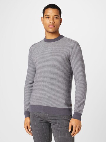 BOSS Orange Sweater in Grey: front