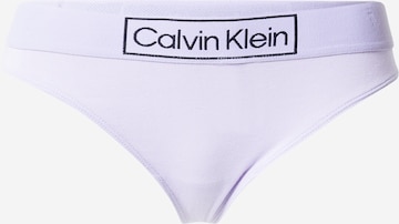 Calvin Klein Underwear Thong in Purple: front