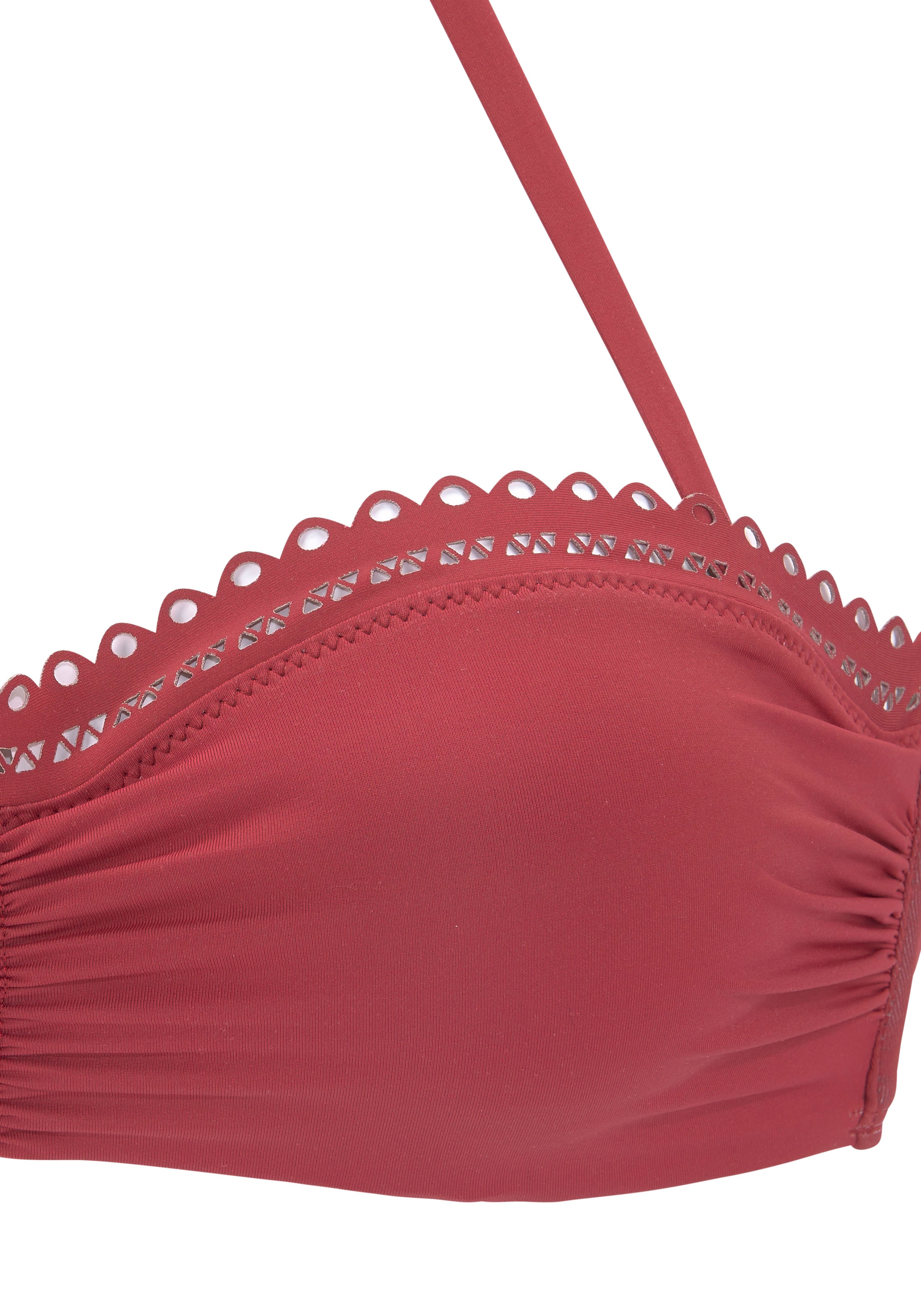 s.Oliver - Bandeau Top de bikini en rojo
