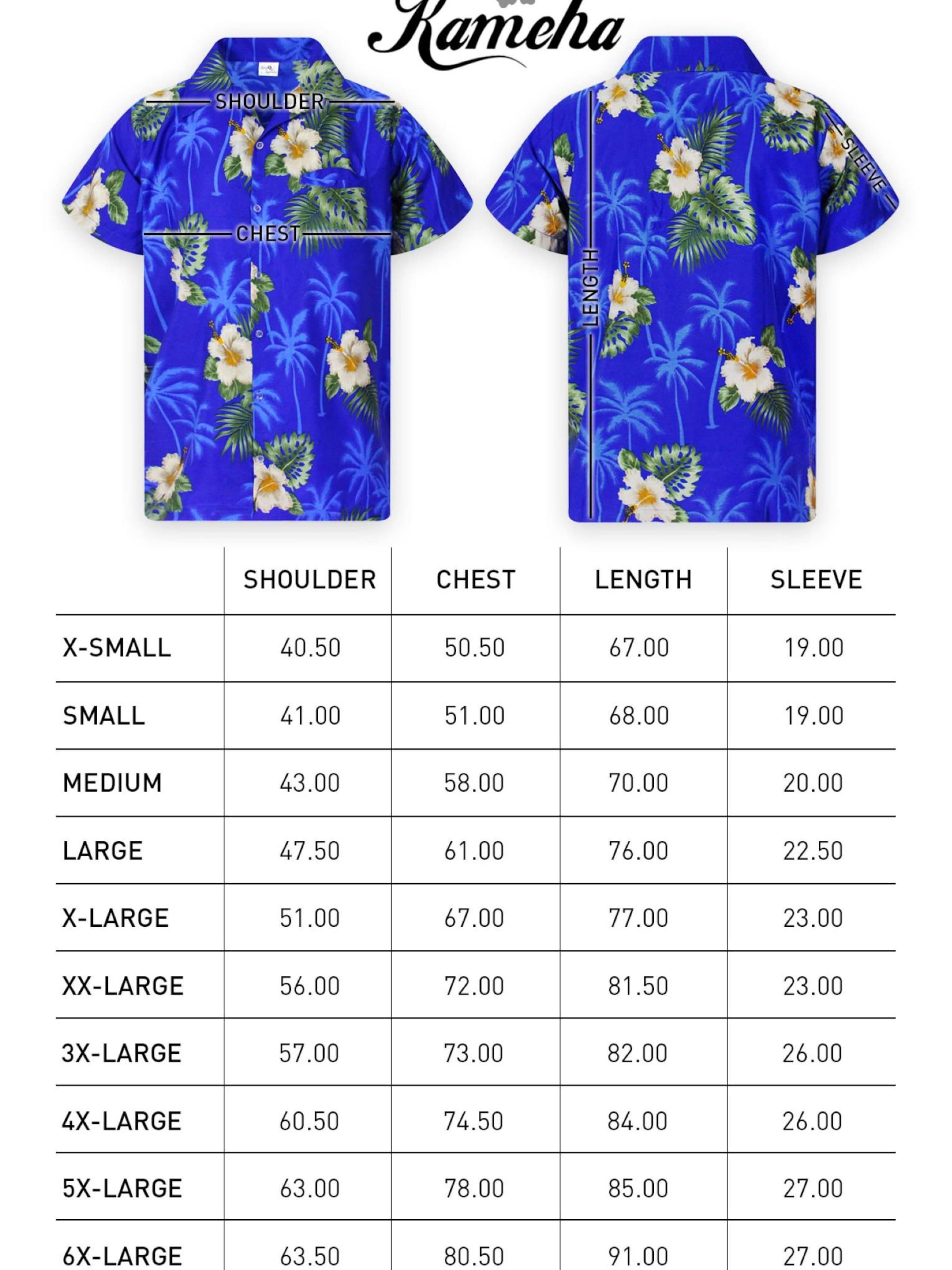 King Kameha Shirt 'Small Flower' in Blue