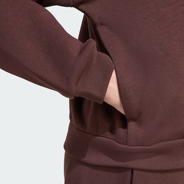 ADIDAS SPORTSWEAR - Sudadera con cremallera deportiva 'Essentials' en marrón