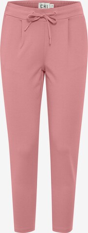 Pantalon 'KATE' ICHI en rose : devant