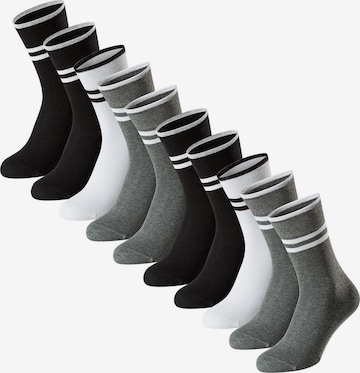 SCHIESSER Freizeitsocken ' Bluebird ' in Grau: Vorderseite