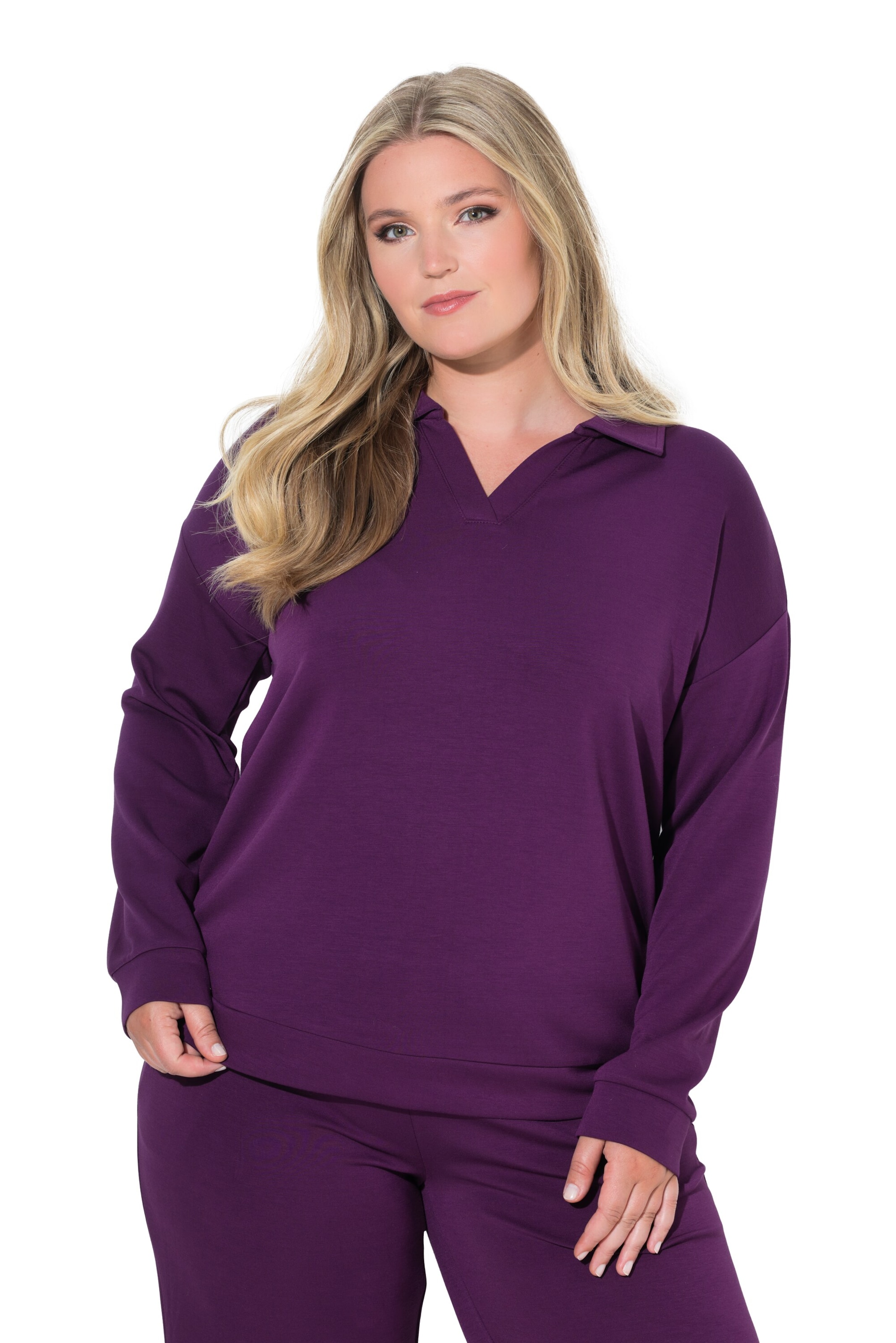 MIAMODA Sweatshirt in Lila: Vorderseite