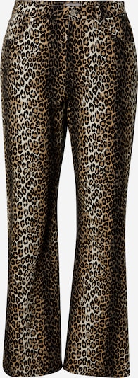 ONLY Carmakoma Housut 'CARMadison' värissä kameli / musta / offwhite, Tuotenäkymä