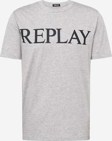 T-Shirt REPLAY en gris : devant