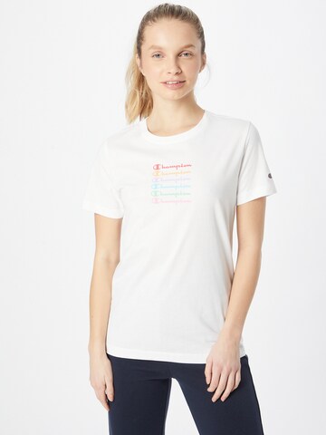 T-shirt Champion Authentic Athletic Apparel en blanc : devant