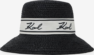 Karl Lagerfeld Шляпа 'Signature' в Черный: спереди