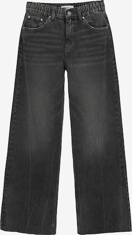 Wide Leg Jean Pull&Bear en gris : devant