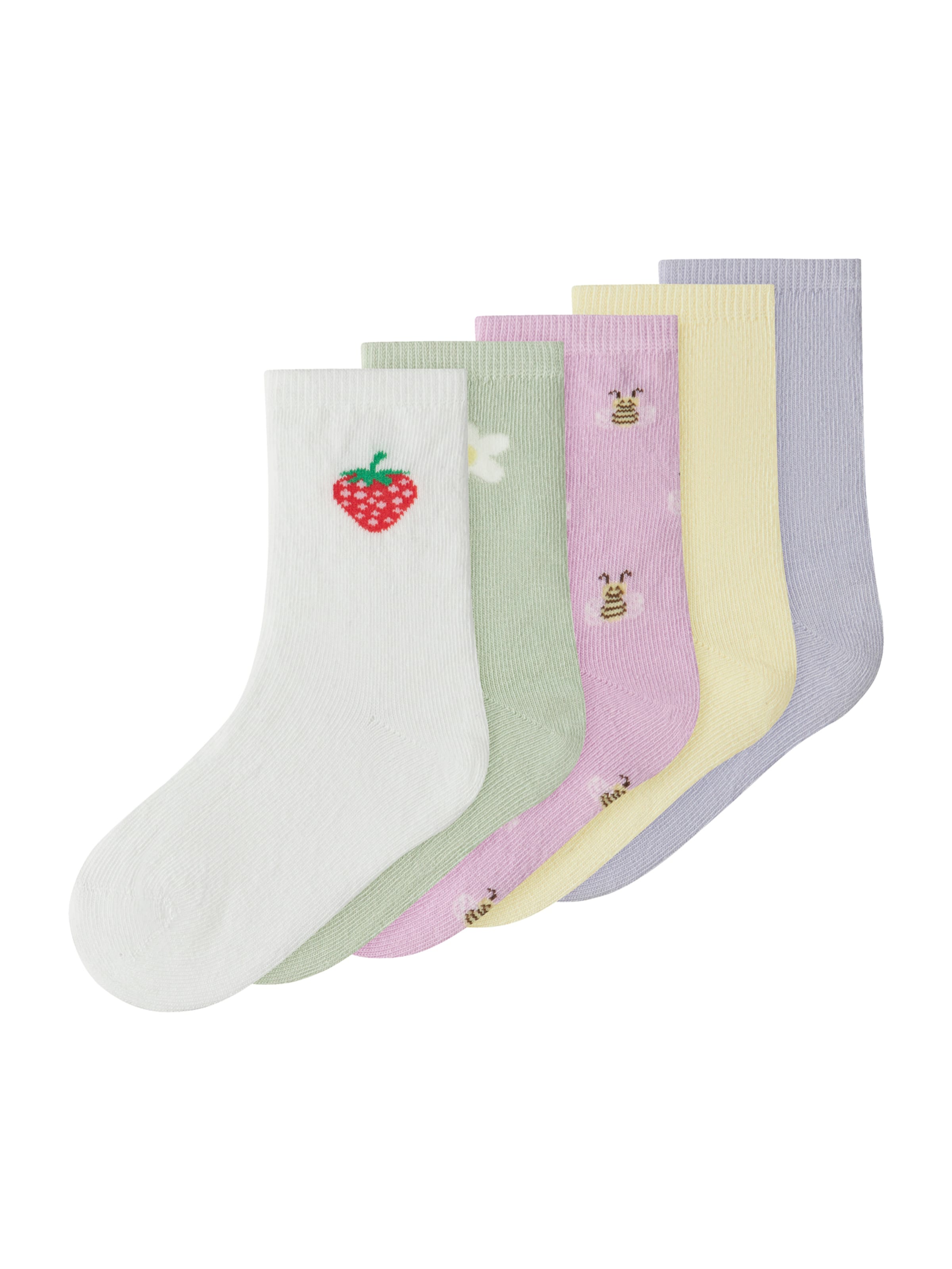 NAME IT Zokni 'NMFVINNI' - sárga: elől