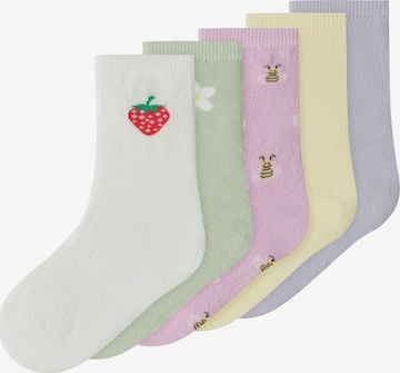 NAME IT Zokni 'NMFVINNI' - sárga: elől