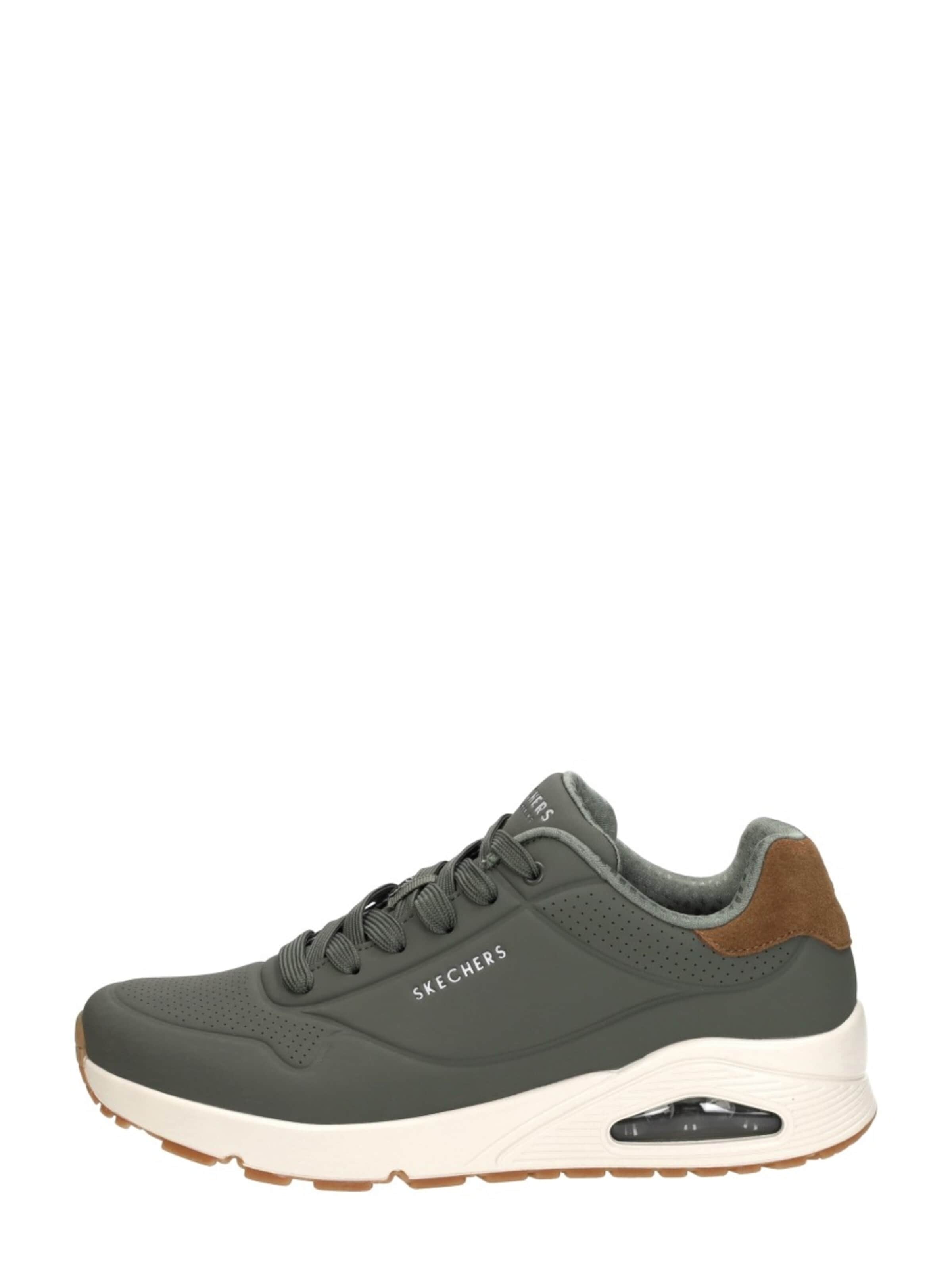 SKECHERS Platform trainers 'Uno - Suited On Air' in Green: front