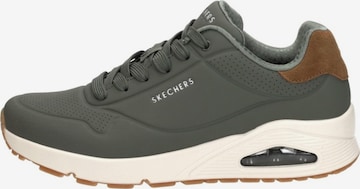 SKECHERS Platform trainers 'Uno - Suited On Air' in Green: front