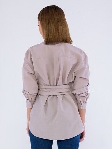 Edoardo Caravella Blouse 'Mary' in Grey