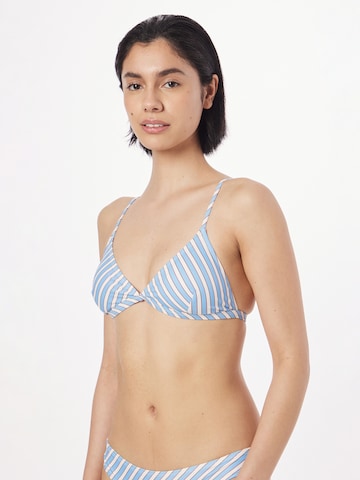 BeckSöndergaard Triangle Bikini Top 'Aloha Estee' in Blue: front