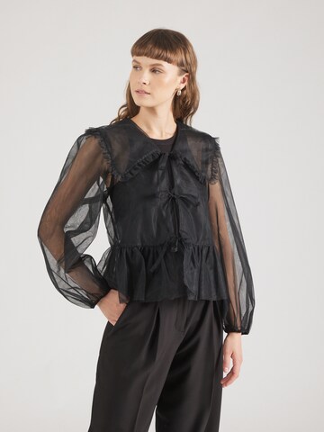 Monki Blouse in Black: front