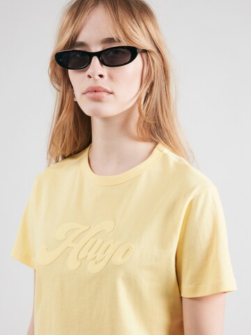 HUGO Shirt 'Damacia_4' in Yellow