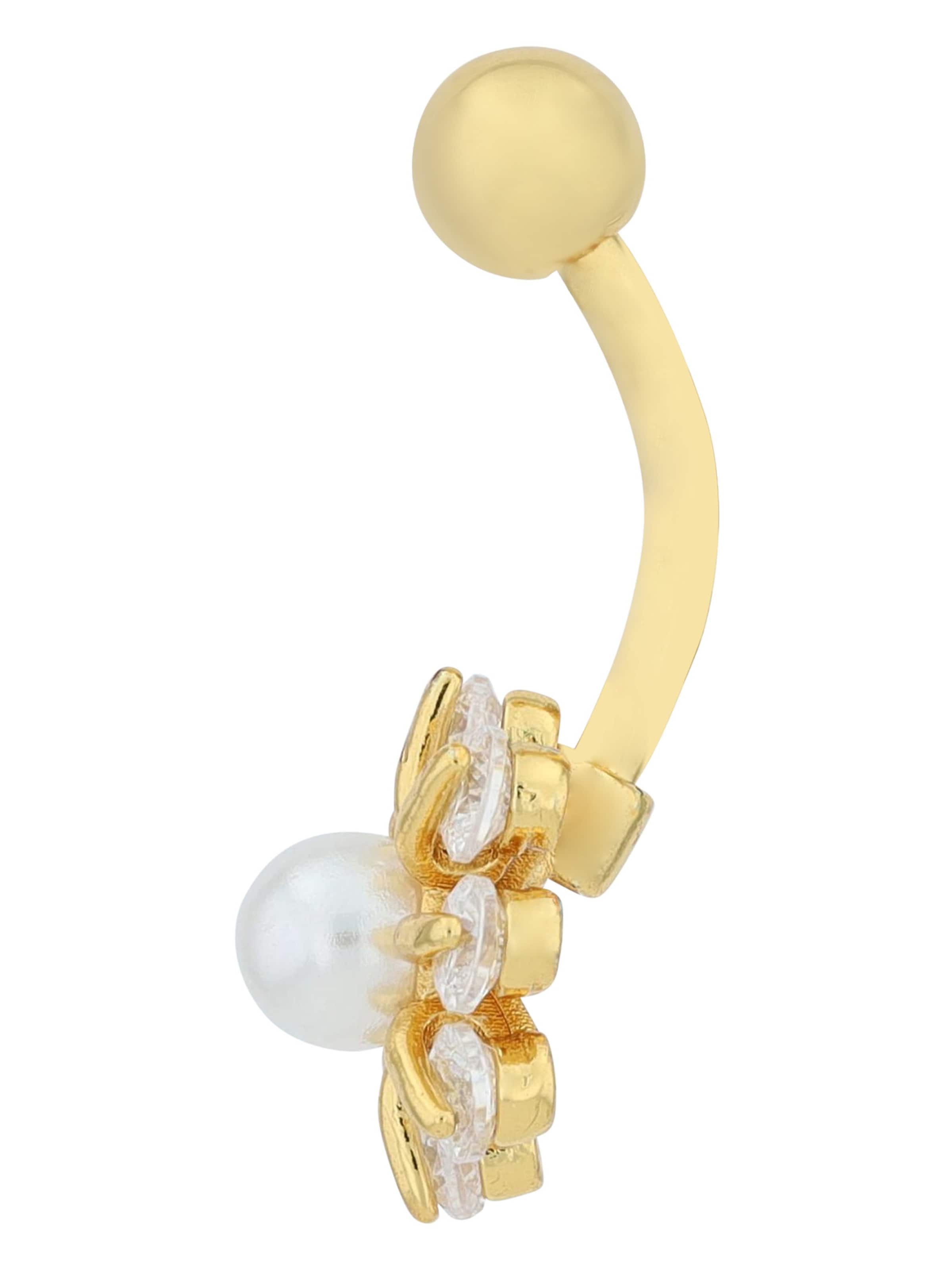 Akzent Piercingschmuck 'Zirkonia'‌‌‌‌‌‌‌‌‌ in Gold