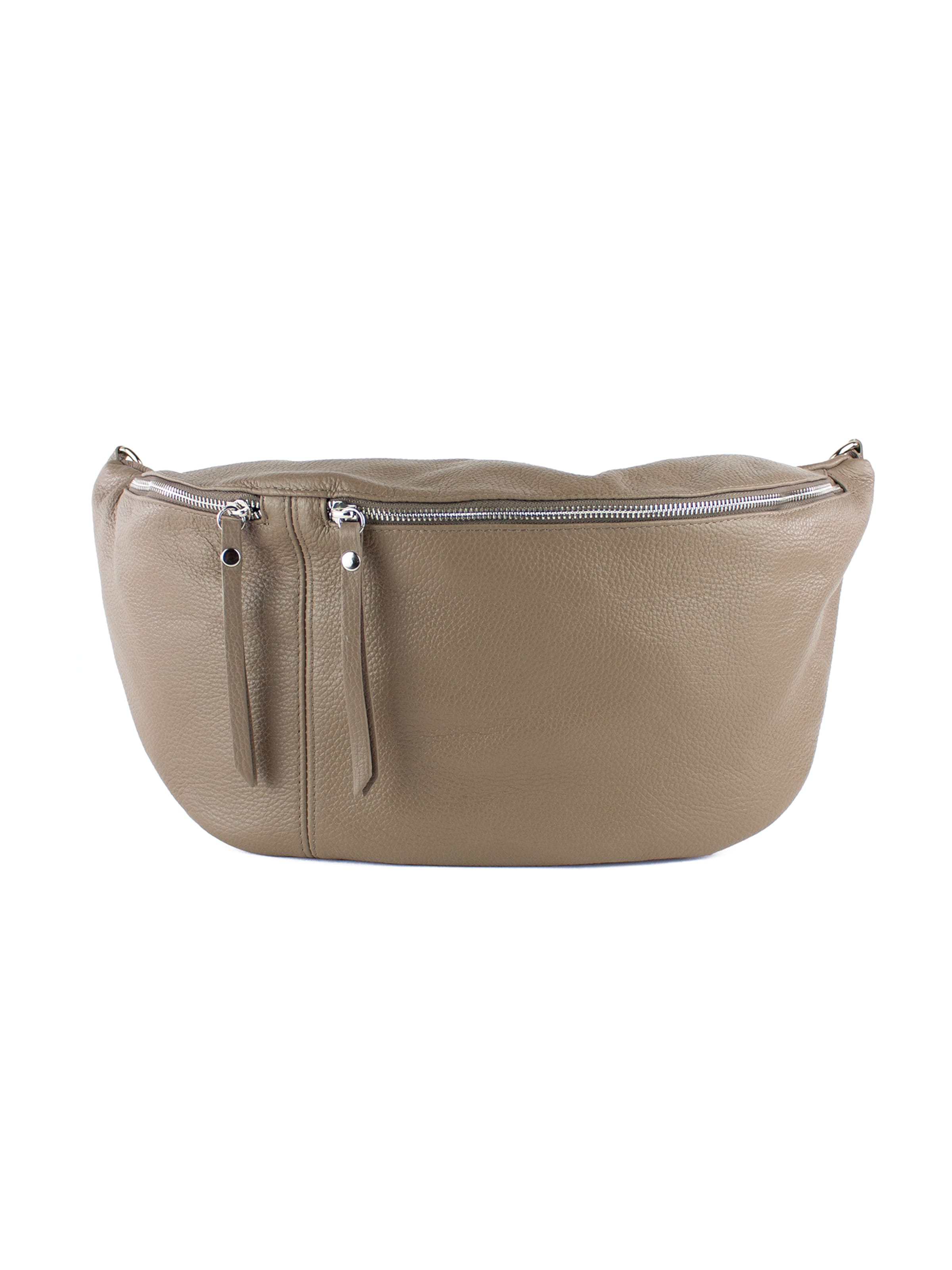 lePelou Gürteltasche 'CLARA'‌ in Grau: Vorderseite