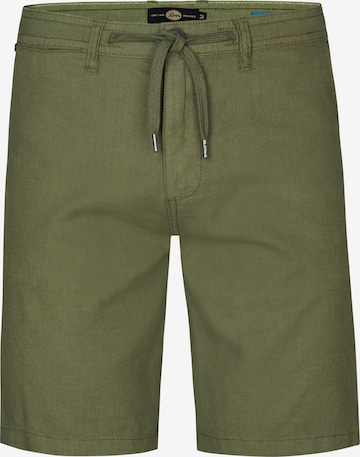 Petrol Industries Обычный Брюки-чинос 'Tropicwave' в Зеленый: спереди