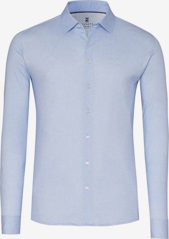 Chemise DESOTO en bleu : devant