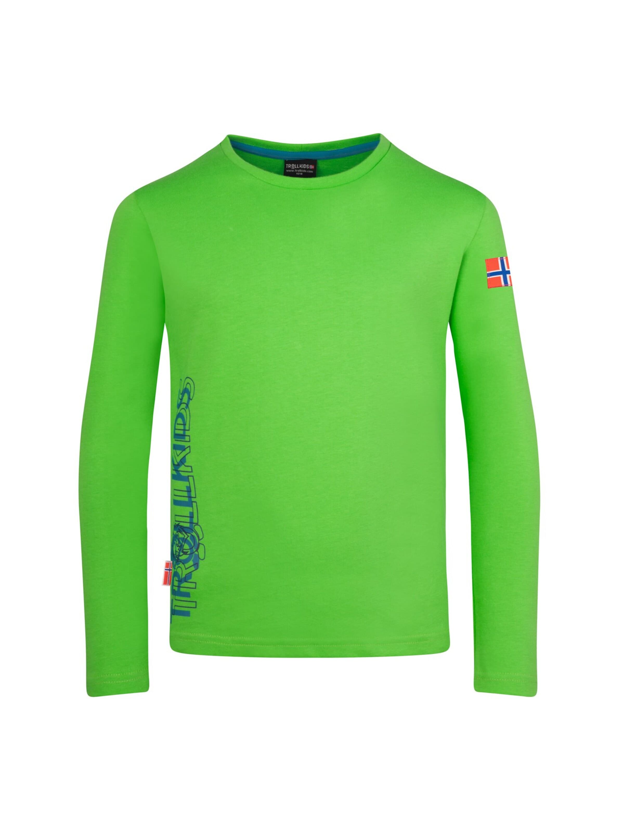 TROLLKIDS Performance Shirt in Green: front