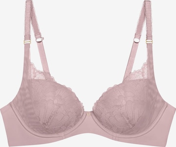 TRIUMPH Classic Bra 'Love In Lace' in Pink: front
