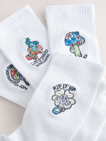 Next Socks in White