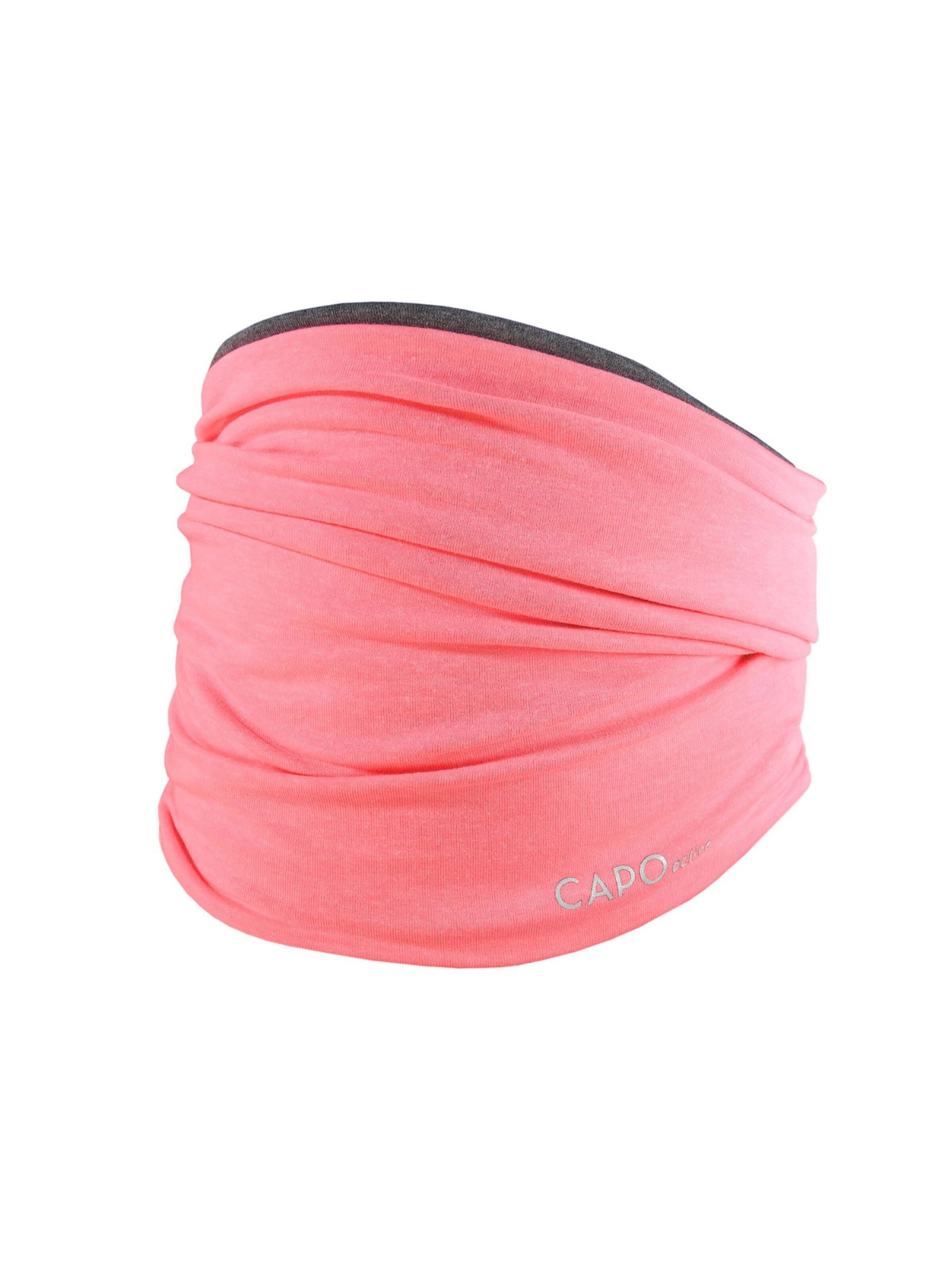 CAPO Tube Scarf 'Tube, Jersey, reversible Reflexbügler' in Pink: front