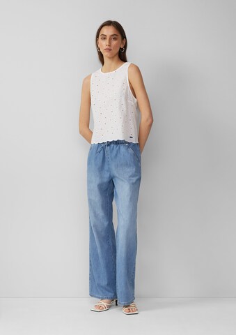 QS Loosefit Jeans in Blau: Vorderseite