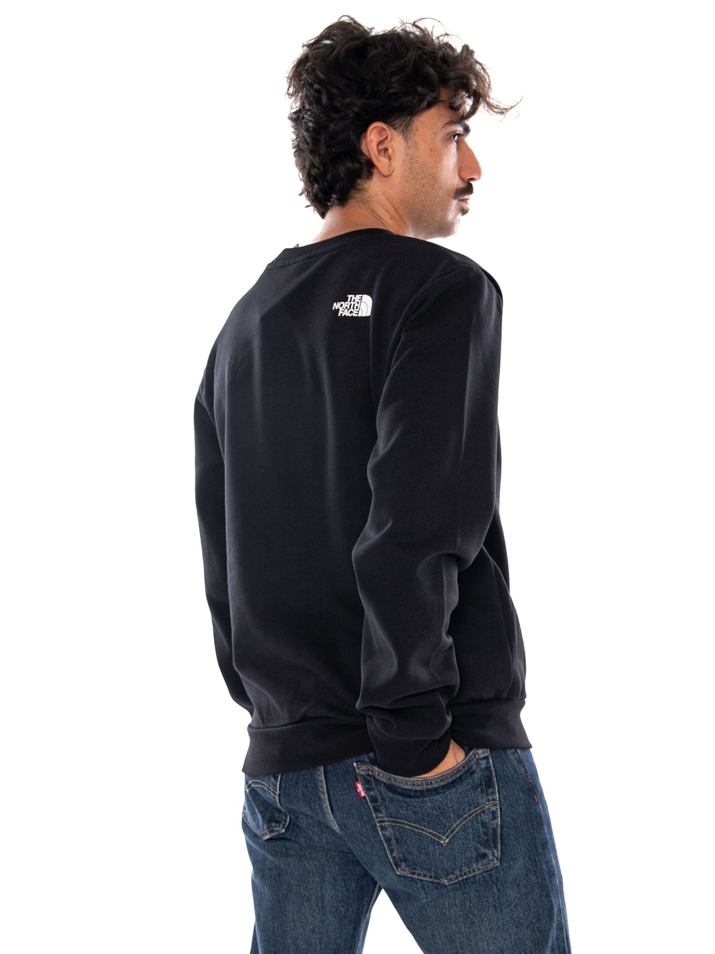 THE NORTH FACE Sweatshirt 'M BOX HD REG CREW TNF BLACK' in Black