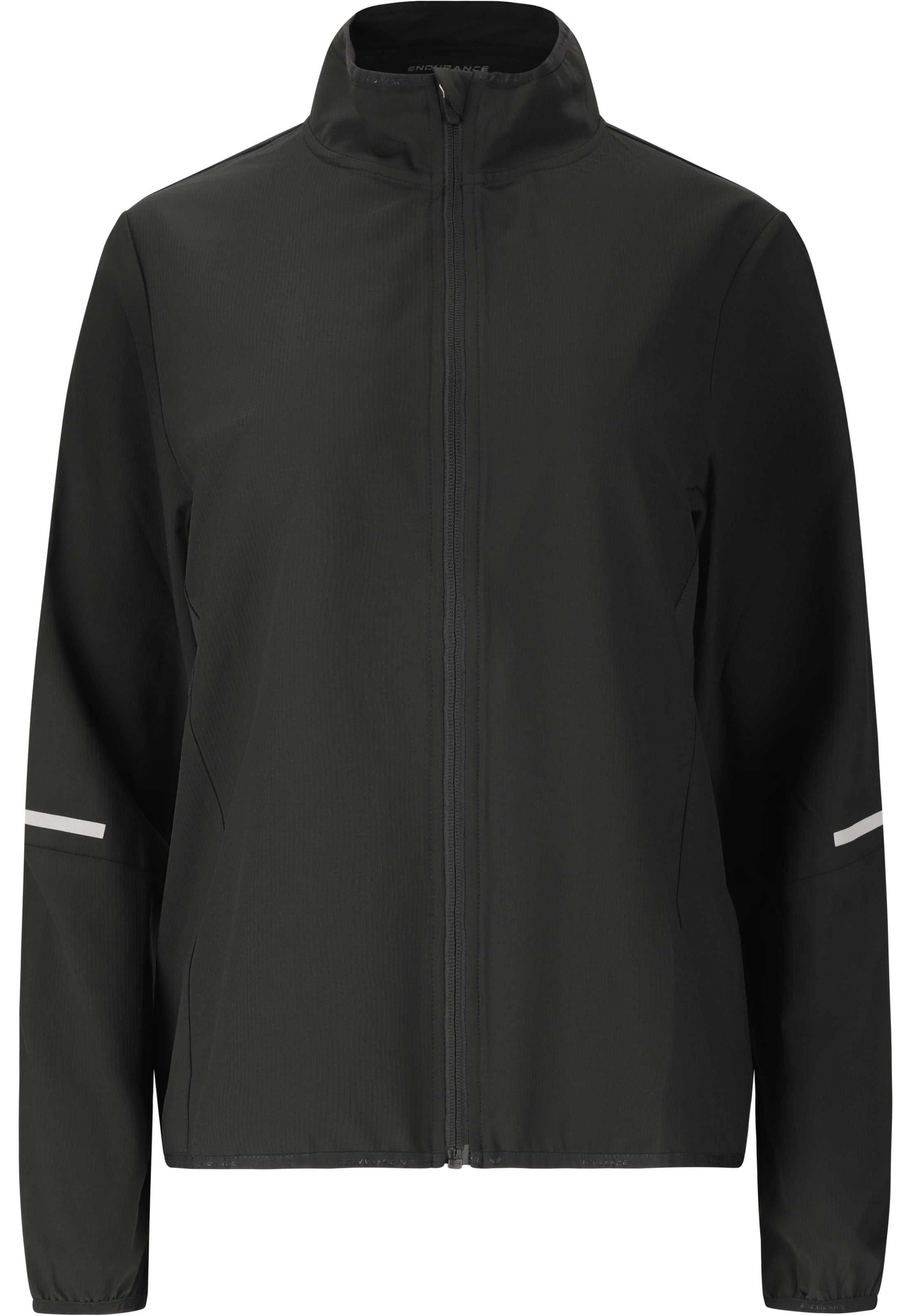 ENDURANCE Laufjacke 'Sarika' in Schwarz: Vorderseite