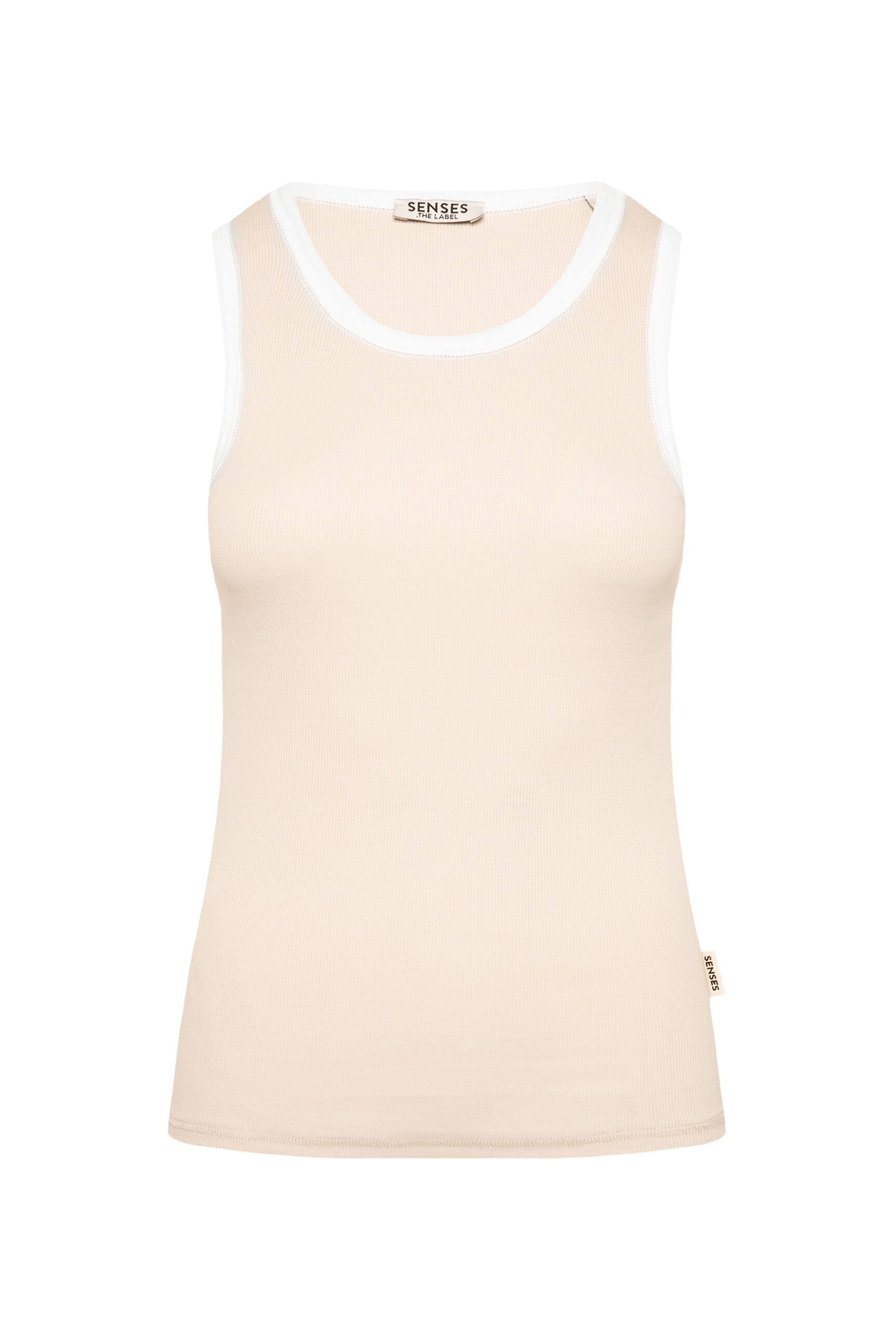 SENSES.THE LABEL Top in Beige: front