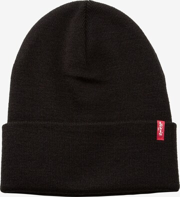 LEVI'S ® Beanie 'Slouchy' in Schwarz: predná strana