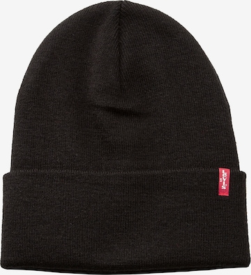 LEVI'S ® Beanie 'Slouchy' in Schwarz: predná strana