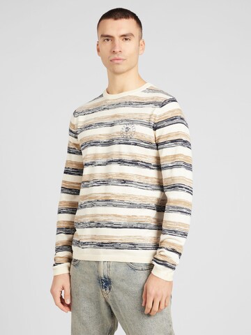 JACK & JONES Trui 'MARIO' in Beige: voorkant