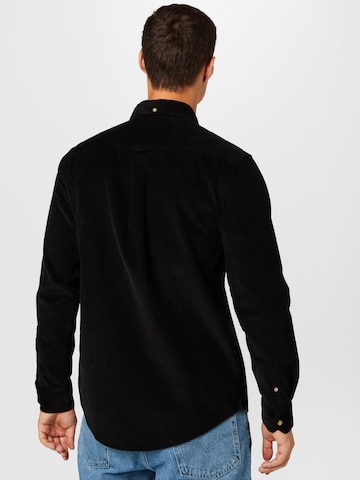 FARAH جينز مضبوط قميص 'BOWERY' بلون أسود