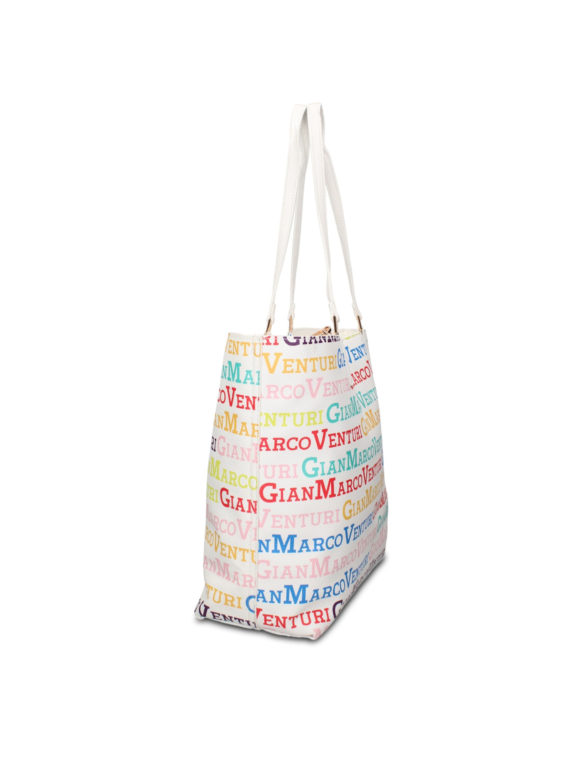 Shopper 'Shopper Elegante Pelle Vegana Gianmarco Venturi - Borsa Donna Versatile' di GianMarco Venturi in bianco