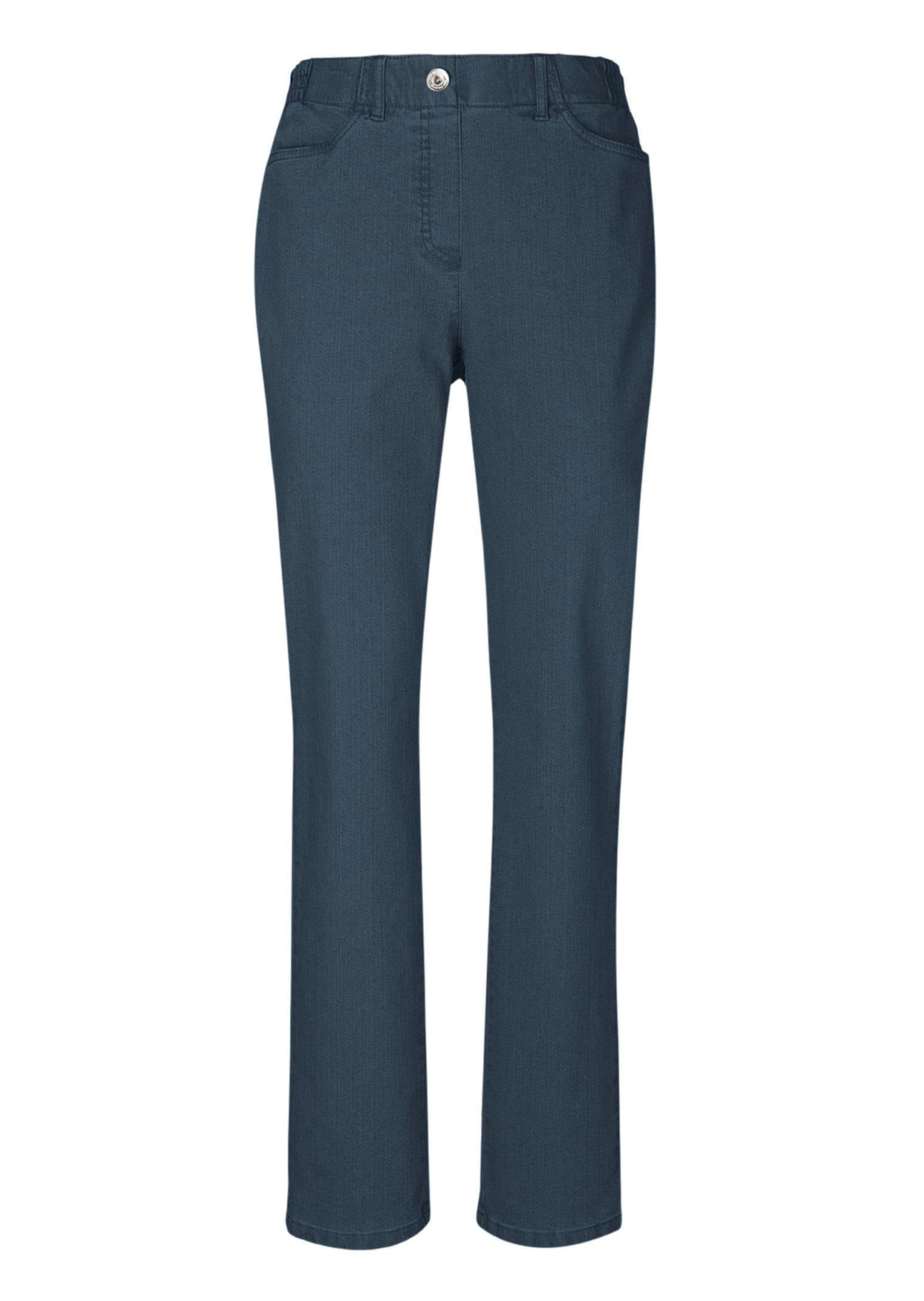 Goldner Regular Jeans 'MARTHA' in Blauw: voorkant