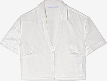 Calvin Klein Jeans Blouse in White: front