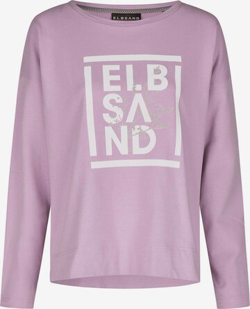 Sweat-shirt 'Adda' Elbsand en violet : devant
