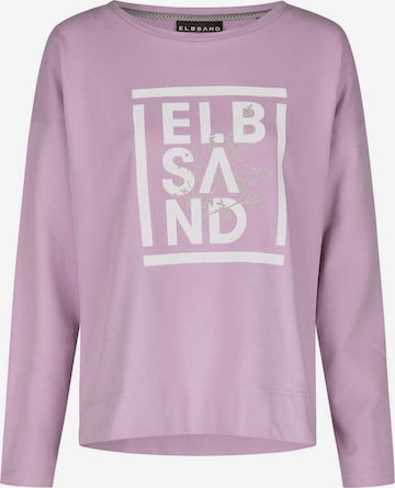 Sweat-shirt 'Adda' Elbsand en rose : devant