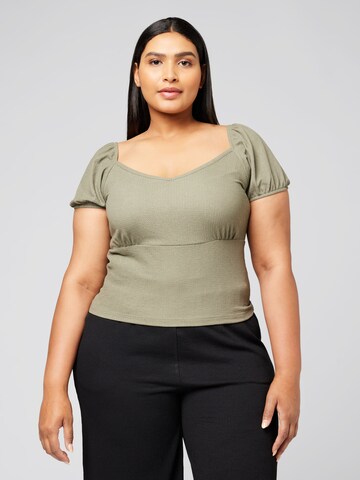 T-shirt 'Georgia' Guido Maria Kretschmer Curvy en vert : devant