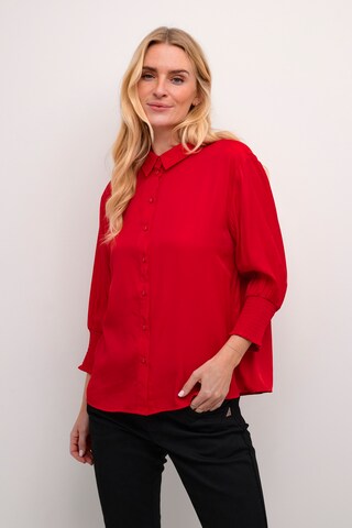 Cream Blouse 'Nola' in Red: front