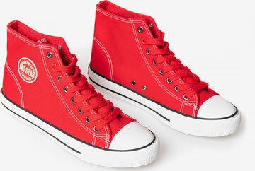 Sneaker alta di BIG STAR in rosso