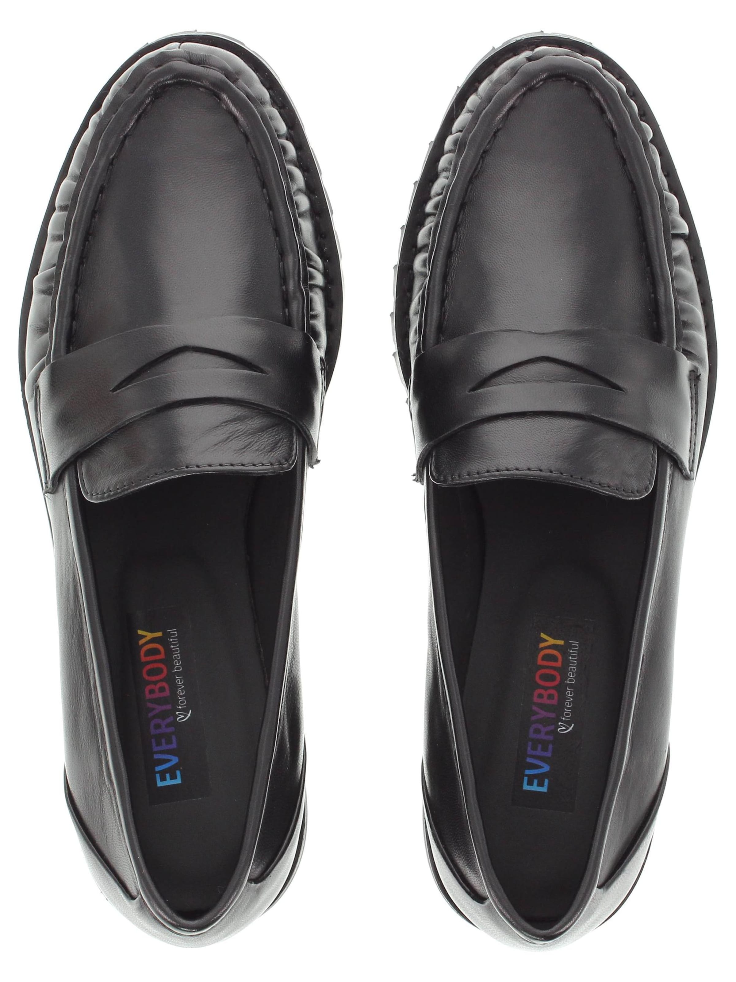 Everybody Slipper 'NORINA'‌‌‌‌ in Schwarz: Vorderseite