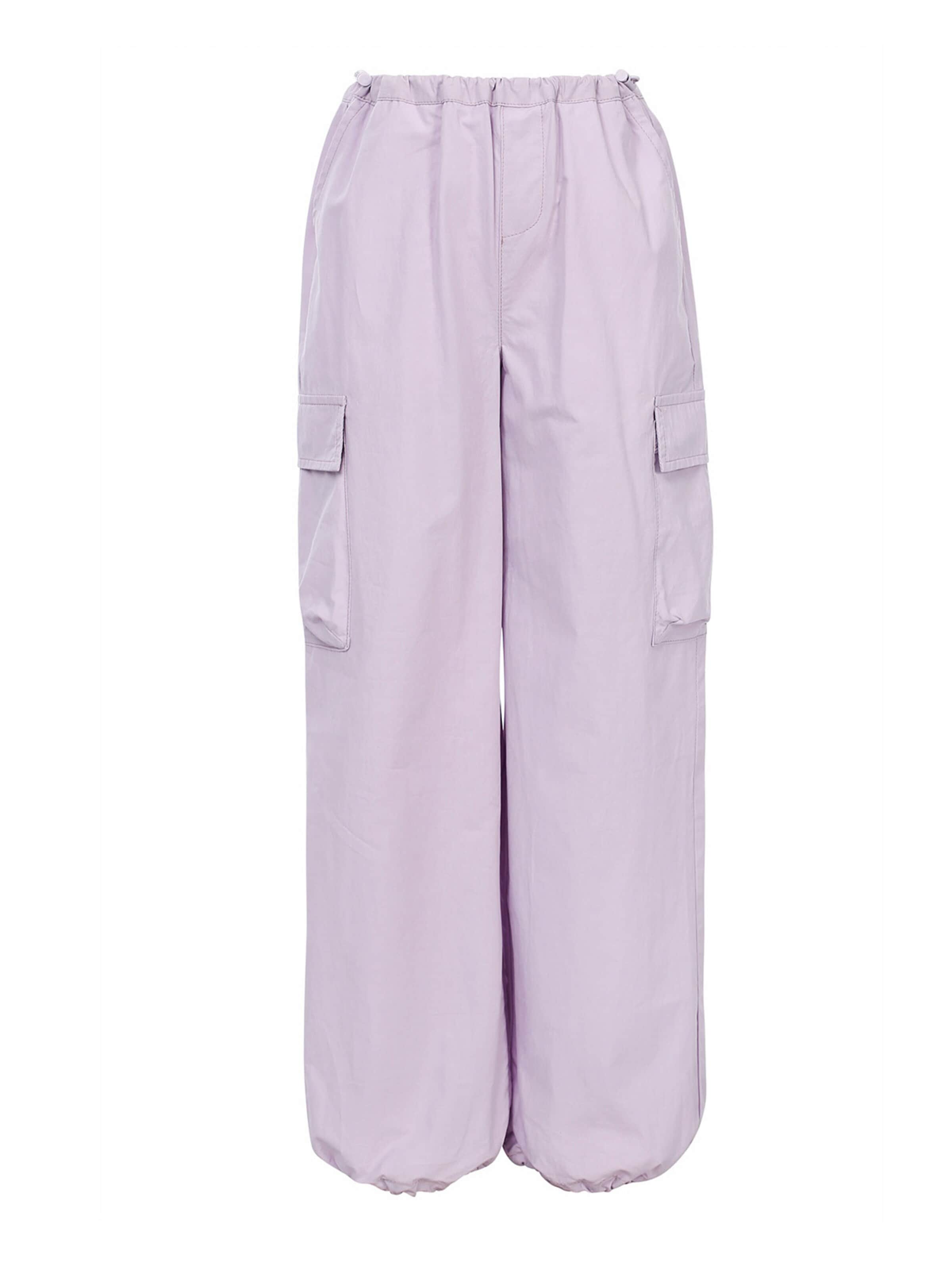 Looxs Revolution Baggy Trousers in Purple: front