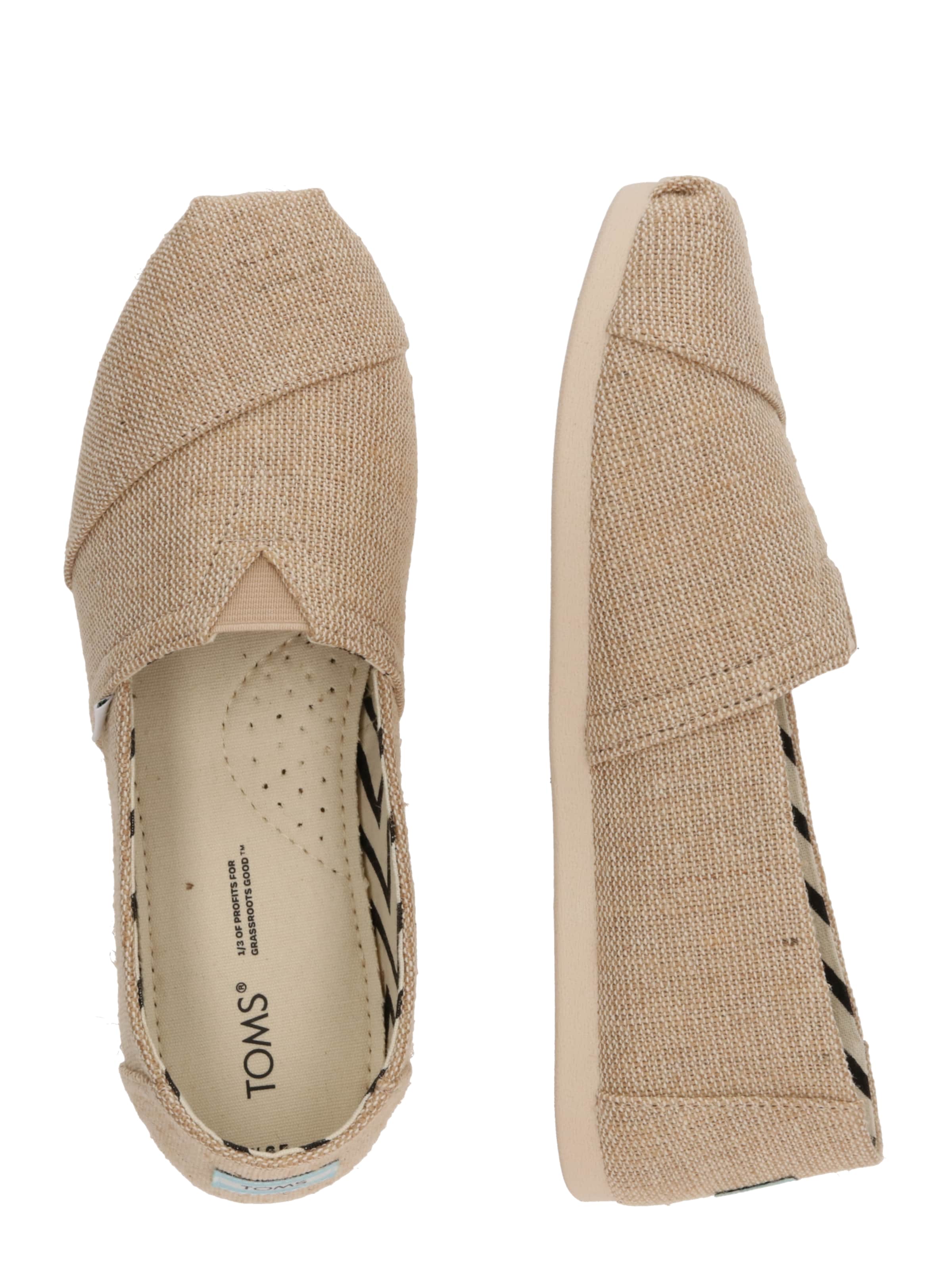 TOMS - Alpercatas 'ALPARGATA' em bege