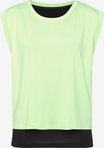 T-shirt LASCANA ACTIVE en vert : devant