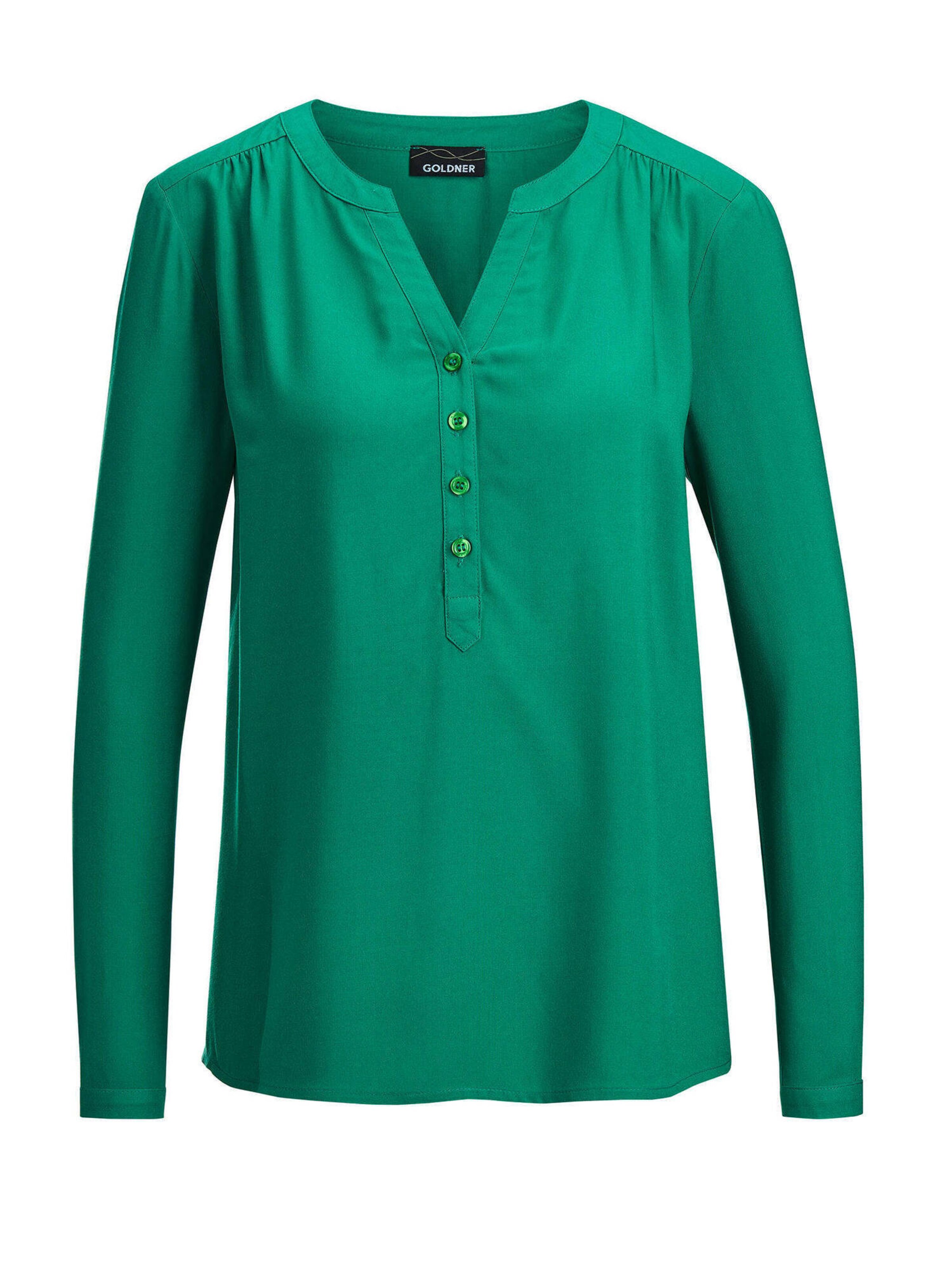 Goldner Blouse in Groen: voorkant